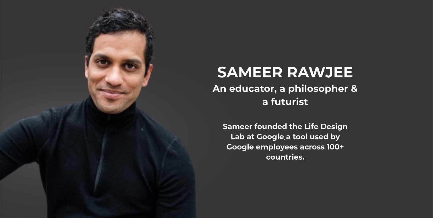 A banner of Sameer Rawjee