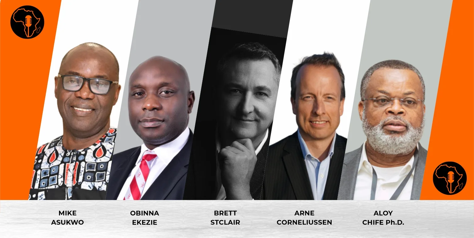 March 2024 listed speakers: Mike Asukwo, Obinna Ekezie, Brett StClair, Arne Elias Corneliussen & Dr Aloy Chife